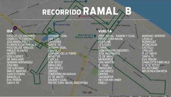 Horarios y recorridos de City Bus en Río Gallegos